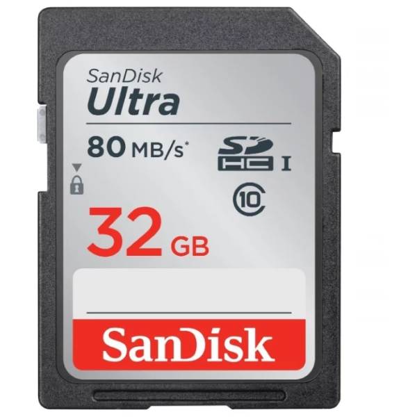   SD 32Gb SanDisk Ultra Class 10 UHS-I 80/10 Mb/s