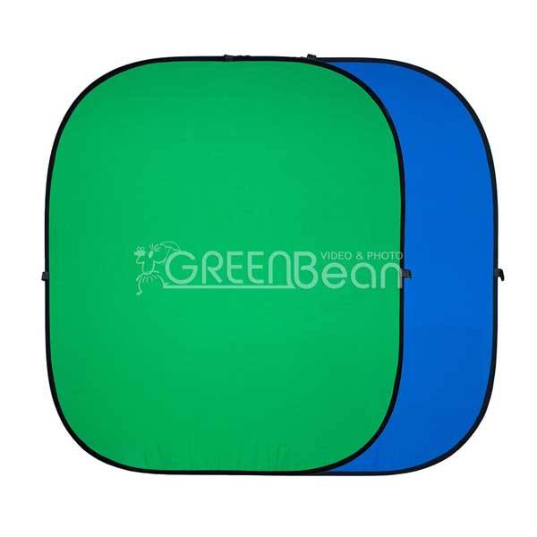Фон складной GreenBean Twist 240 х 240 B/G хромакей на раме 21630