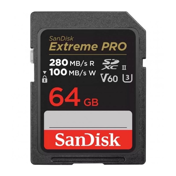   SD 64Gb Sandisk Extreme Pro UHS-II 280/100 MB/s SDSDXEP-