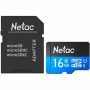 Карта памяти micro SDHC 16Gb Netac P500 Class 10 UHS-I