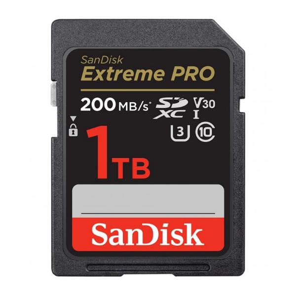   SD 1 Tb SanDisk Extreme Pro SDXC UHS-I U3 V30 200/140 MB