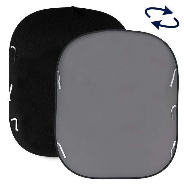 Фон складной Lastolite LB67GB черный/серый 1,8x2,15 м Plain Coll