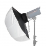 Зонт Falcon Eyes 70 см UB-32W просветный с отражателем 27684