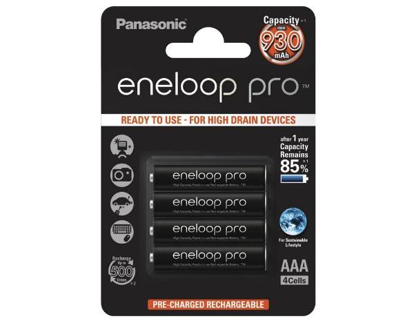  Panasonic Eneloop Pro AAA 930mAh 4 BK-4HCDE/4BE