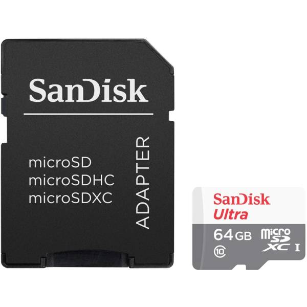   micro SDXC 64Gb Sandisk Ultra Class 10 UHS-I + ADP 80/10