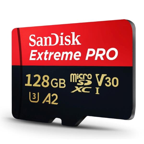   micro SDXC 128Gb Sandisk Extreme Pro UHS-I U3 + adp