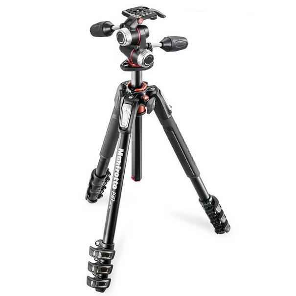  Manfrotto MK190XPRO4-3W MT190XPRO4 +  MHXPRO-3W DUAL