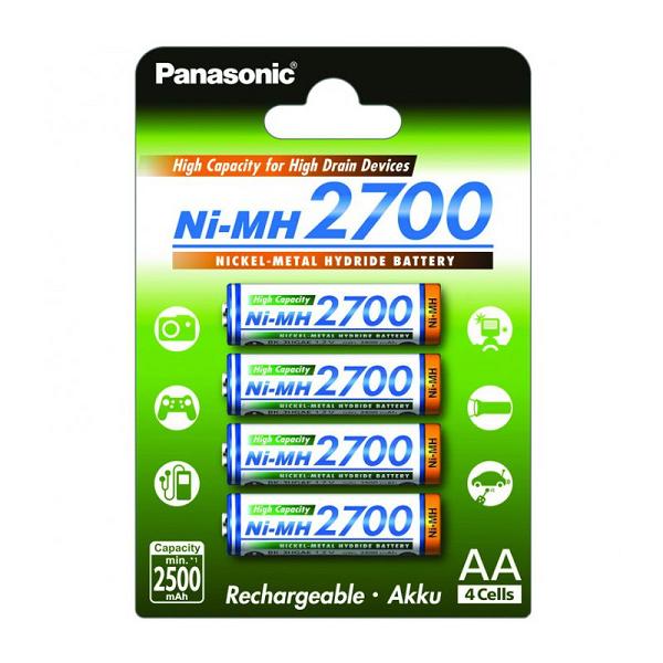 Аккумулятор Panasonic AA 2700 4BP BK-3HGAE/4BE 2700mAh 4 шт (82734)