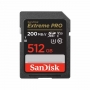 Карта памяти SD 512Gb SanDisk Extreme Pro UHS-I Class 3 V30 200/140 M