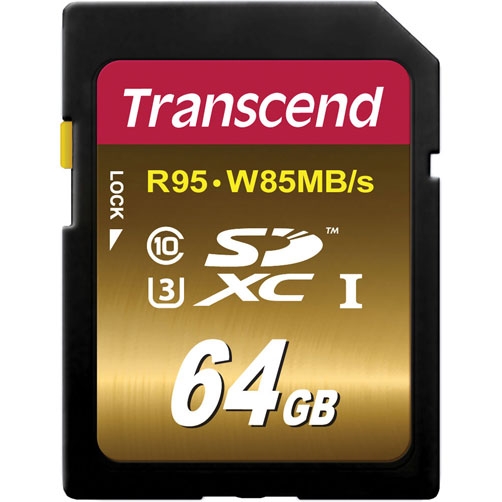   SD 64Gb Transcend SDXC UHS-I U3X TS64GSDU3X Class 10