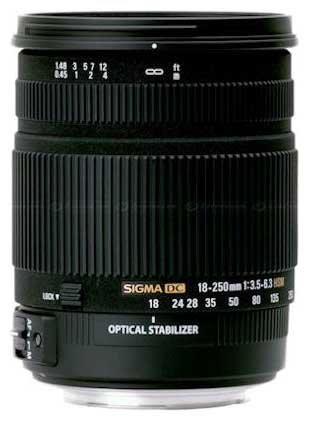  Sigma (Canon) 18-250mm f/3.5-6.3 DC OS Macro HSM