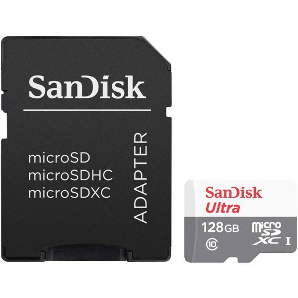   micro SDXC 128Gb Sandisk Ultra Class 10 UHS-I + ADP 80/1