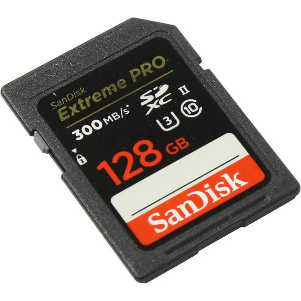   SD 128GB SanDisk Extreme PRO SDXC UHS-II 300MB/s sdsdxpk