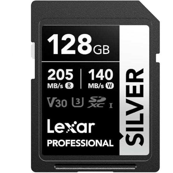 Карта памяти SD 128GB Lexar SDXC UHS-I U3 V30 205/140MB/s Professiona