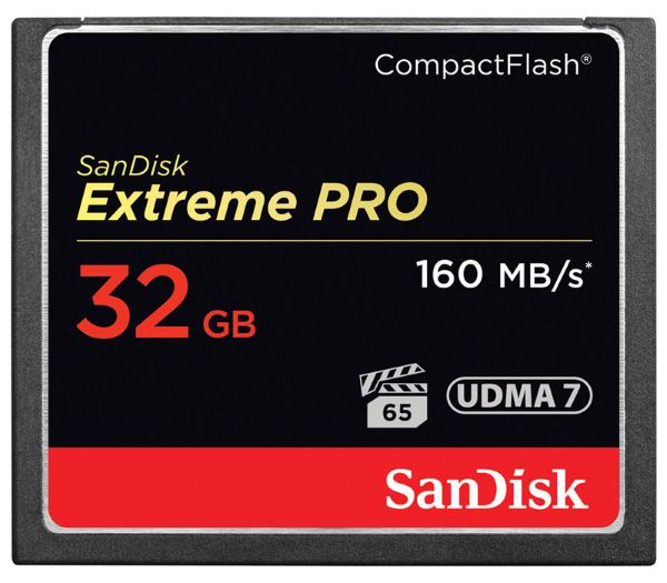   CF 32Gb Sandisk Extreme PRO 160Mb/s SDCFXPS-032G-X46