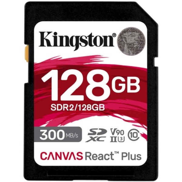   SD 128Gb Kingston SDXC UHS-II U3 300/260 Canvas React +