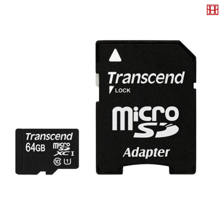   micro SDXC 64Gb Transcend Class10 + ADP TS64GUSDU1