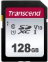 Карта памяти SD 128Gb Transcend SDXC UHS-I Class10 U1 V10 300S 100/25