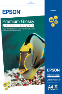  Epson C13S041624 Premium Glossy Photo Paper 255 /2 A4 50