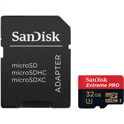   micro SDHC 32Gb Sandisk Extreme Pro UHS-I U3