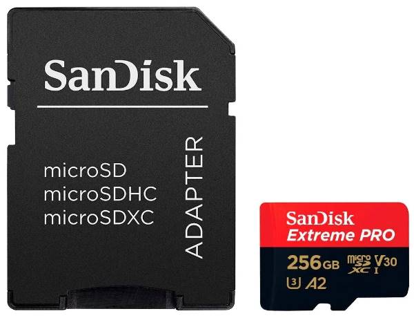   micro SDXC 256Gb Sandisk Extreme Pro UHS-I U3 V30 A2 SDS
