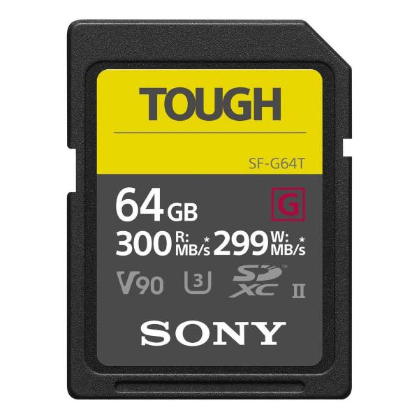 Карта памяти SD 64Gb Sony SDXC UHS-II V90 U3 TOUGH 300/299 MB/s