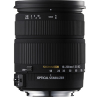  Sigma (Canon) AF 18-200 MM F/3.5-6.3 DC Macro OS