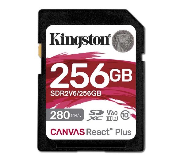   SD 256Gb Kingston SDXC UHS-II U3 V60 280/150 Canvas Reac