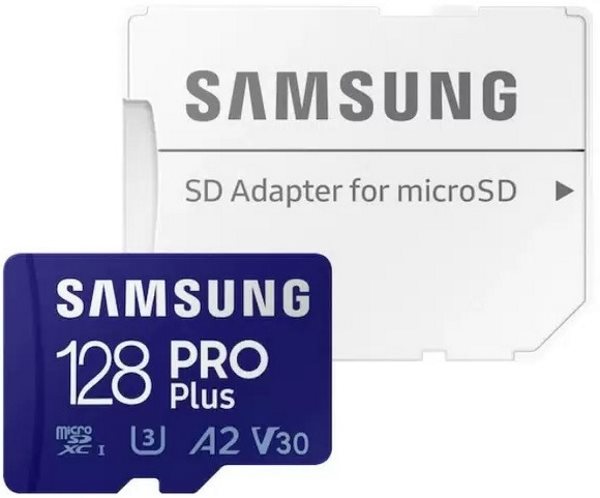����� ������ micro SDXC 128Gb Samsung Pro Plus UHS-I U3 V30 A2 + ADP 