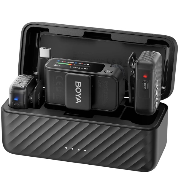 Микрофонная радиосистема Boya BOYAMIC 2-02 2 канальная 2,4 ГГЦ в кейс