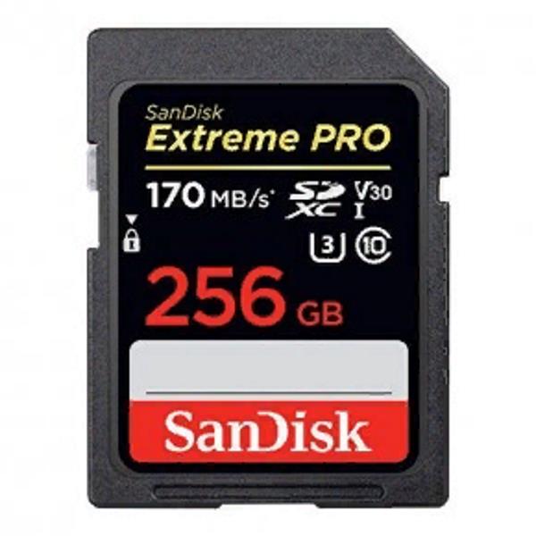   SD 256Gb SanDisk Extreme Pro UHS-I U3 V30 170/90 MB/s SD