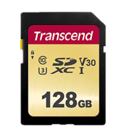   SD 128Gb Transcend SDXC UHS-I Class 10 U3 V30 500S 95/45