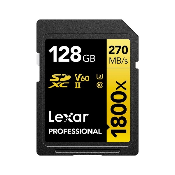   SD 128GB Lexar SDXC UHS-II V60 U3 280/210MB/s (LSD180012