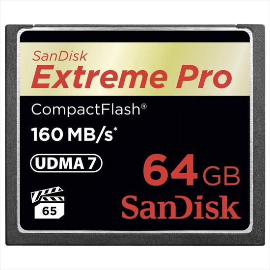   CF 64Gb Sandisk Extreme Pro 160Mb/s SDCFXPS-064G-X46