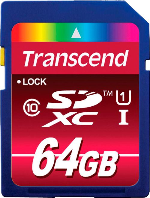   SD 64Gb Transcend SDXC UHS-I Class 10 ts64gsdxc10u1 90/4