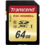 Карта памяти SD 64Gb Transcend SDXC UHS-I Class 10 U3 Ultim 90/60 Mb/