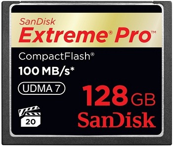   CF 128Gb Sandisk Extreme Pro 100Mb/s