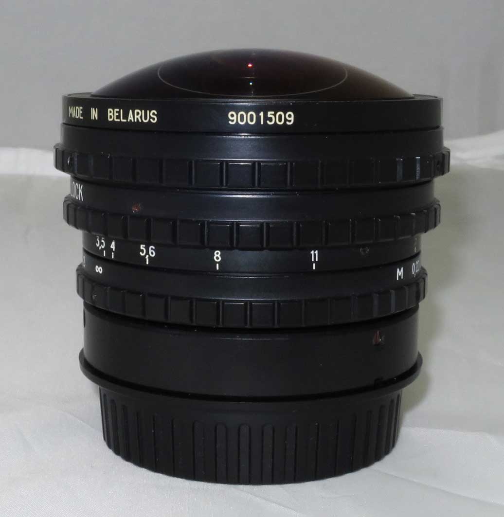 Объектив Belomo EWP Fisheye lens МС 3,5/8 А для Canon б/у | 2