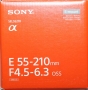  Sony SEL-55210 55-210  F/4,5-6,3  NEX /