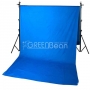 Фон тканевый GreenBean 3х7 м хромакей Field Blue 21576