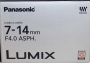  Panasonic Lumix H-F007014E 7-14mm f/4 /