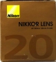  Nikon Nikkor AF 20mm f/2.8D /